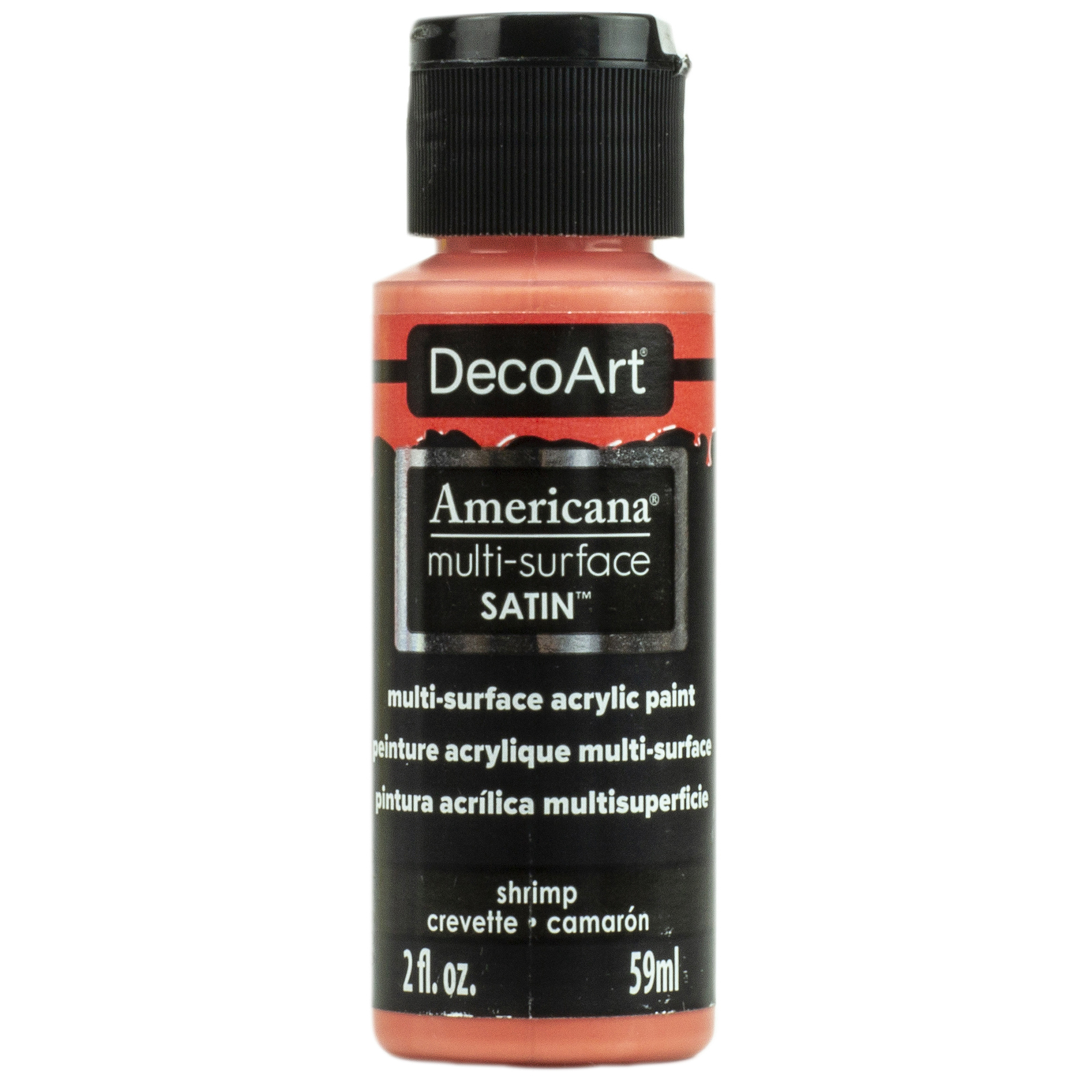 DecoArt Americana MultiSurface Acrylic Color, 2 oz., Shrimp