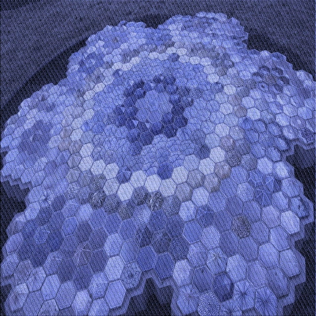 Ahgly Company Tapis d'Intérieur Lavable à la Machine, Carré, Transitionnel, Bleu Ciel, Tapis de Zone, 6 Pieds Carré
