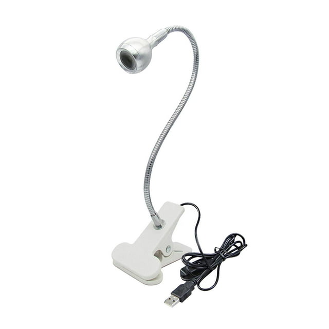 LED Desk Lamp, Adjustable Swing Arm Desk Light with Clamp, Metal Table Lamp, 4 Warm White