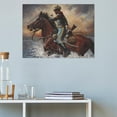 thumbnail image 4 of ADALE African American Buffalo Soldier Posters and Wall Art Picture Decor Canvas Prints Unframed 16x24 Inch, 4 of 6