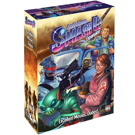 Smash Up: Excellent Movies, Dudes! - Expansion Deck, 80's Cinema Themed, Character Building, AEG, Ages 14 , 2-4 Players
