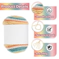 thumbnail image 3 of 2 Pcs 422 Yards Fil Acrylique pour Crochet, Orange, Vert, Jaune, Beige, 3 of 6