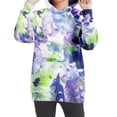 thumbnail image 4 of WRKEKC Girls Long Sleeve Shirts, Hoodies for Girls, Girls' and Boys' Fall Crew Neck Oversize Kids Trendy Floral Print Long Sleeve Pullover 4-14 Years Hooded Sweatshirt, 4 of 7