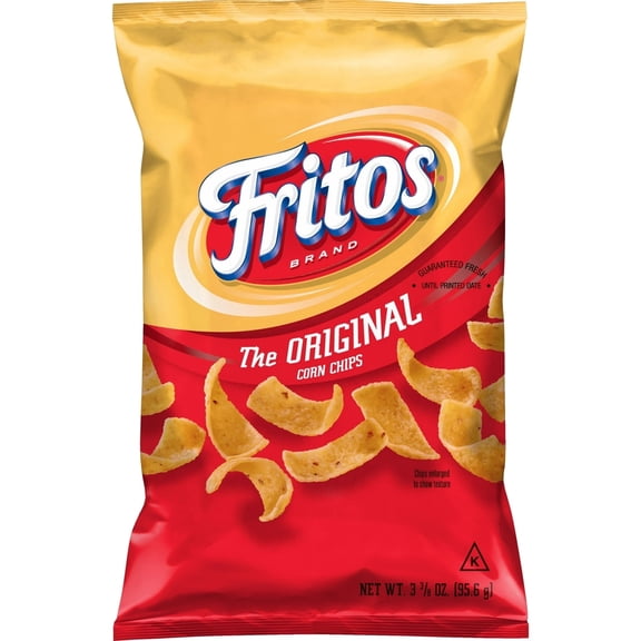 Fritos Original Corn Chips Snacks, 3.375 oz Bag