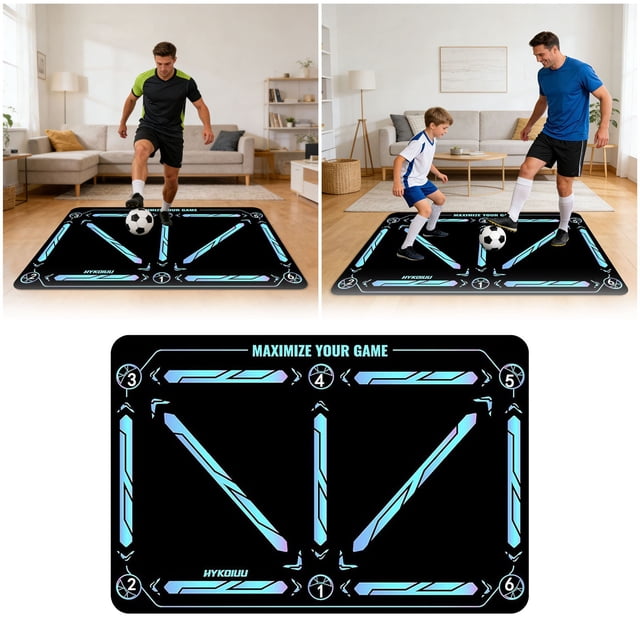 BotaniNest Football Training Mat 90 X 60 Cm 3.5 Mm Diatomaceous Mud Non Slip Football Mat Training Mat For Control And Kicktrainer
