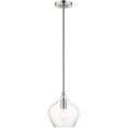 thumbnail image 1 of Livex Lighting 49088-91 1 Light Brushed Nickel Mini Pendant, 1 of 9