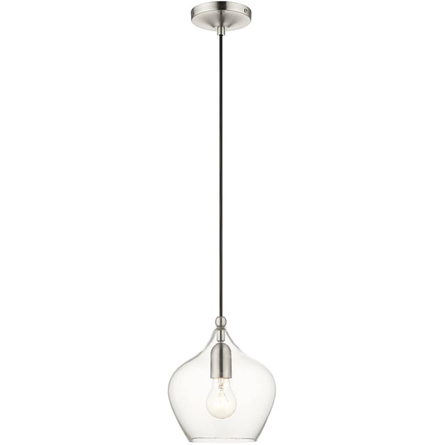 Livex Lighting 49088-91 1 Light Brushed Nickel Mini Pendant