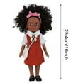 thumbnail image 3 of kcavykas Fun Toys for Kids Black 10 Inch Black Baby Dolls for 3 4 5 6 Years Old Girls with Curly Hair Pet Dogtoy Small Baby Dolls for Toddlers Kids and Girls Holiday Birthd, 3 of 9