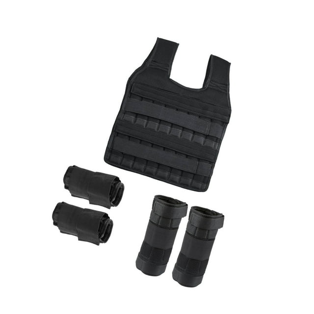 Weight Vest Weighted Bracelet Ankle Weights Jacket Loading Vest for Training 35kg Capacity