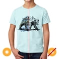thumbnail image 1 of Llavero DelSol DelSol Kids Crew Tee - Bear Scene - Ice Blue Llavero Niño 1Pc, 1 of 1
