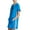 Blue, variant on DKNY $79 Womens Blue Printed Sport Logo Pocketed Short Sleeve Mini Dress M B B