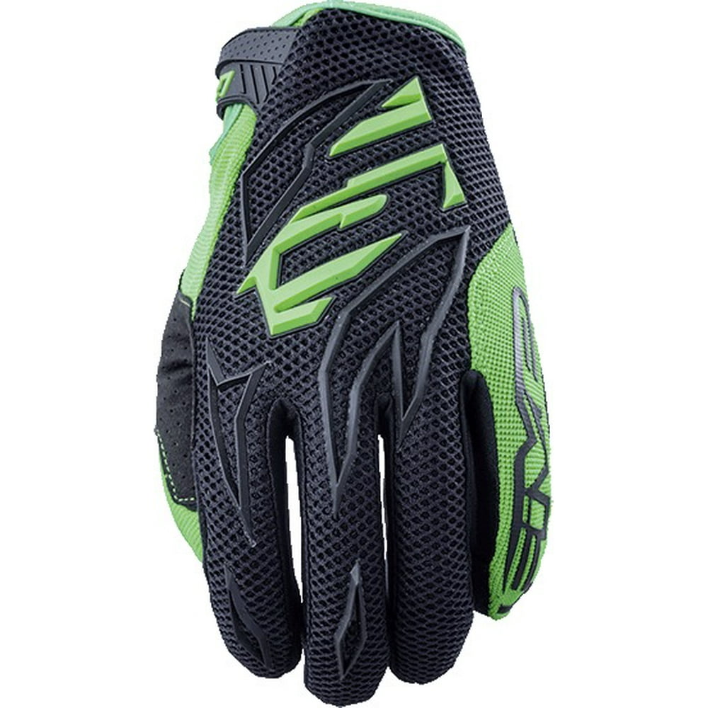 Five Gloves MXF3 Adult Offroad Motorcycle Gloves Black/Fluo Green