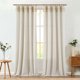 thumbnail image 2 of Cortinas Jinchan, mezcla de lino bohemio, 240 x 245 cm, con borlas, color beige, 2 of 9