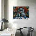 thumbnail image 4 of ARISTURING Cats Playing Poker People Paintings Modern Canvas Wall Art Posters For Room Aesthetic And Decor Canvas Painting Posters And Prints Wall Art Pictures for Living Room Bedroom Decor, 4 of 6