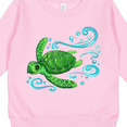 thumbnail image 3 of Inktastic Sea Turtle Swimming Toddler Sweatshirt, 3 of 4