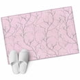 thumbnail image 6 of Pink Branches Bathroom Rug Washable 2x3 Entryway Rug Non Slip Vintage Art Farmhouse Front Door Mat Low Pile Indoor Doormat Throw Floor Carpet for Kitchen Bedroom Entrance, 6 of 8