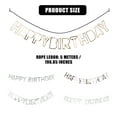 thumbnail image 3 of relayinert 1pcs Set 16.4ft Gold Paper Card Birthday Decorations Happy Birthday Banner For Birthday Party Happy Birthday Sign TYPE2 NO2, 3 of 6