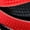 Black Red, variant on INSPIRE CHIC Two-tone Flat Shoelaces Casual Stylish Shoestrings for Sneakers Black Red 100cm/39.4"