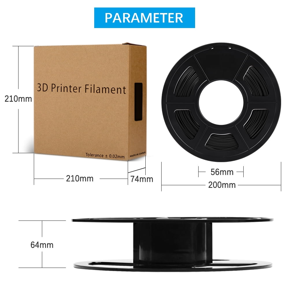 PLA Filament 2KG 1.75mm for 3D Printer Printing Filament