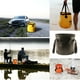 thumbnail image 5 of Eigraketly Cubo de agua plegable, depósito profesional, contenedor de almacenamiento de líquidos, soporte para pesca, Camping, cubos plegables, bolsa de Deportes acuáticos Negro 20L Eigraketly OD026688-06, 5 of 6