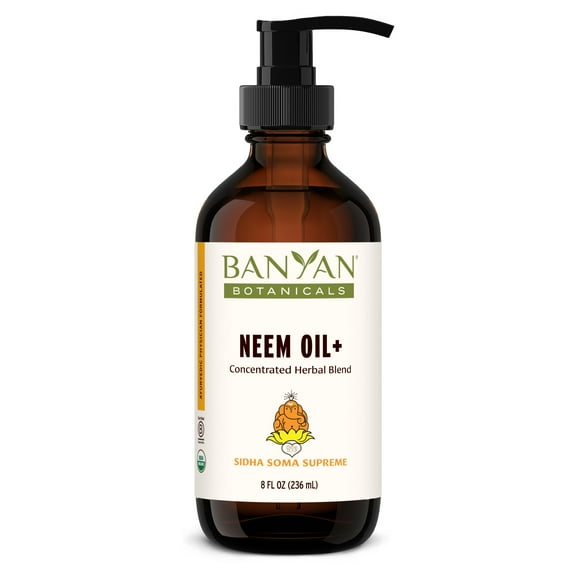 Banyan Botanicals Sidha Soma Supreme Neem Oil  – Ayurvedic Massage Oil with Organic Neem Leaf – For Healthy and Radiant Skin – 8 oz – Non GMO Sustainably Sourced Ayurvedic Physician Formulated