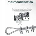thumbnail image 4 of Percha Kit Abrazadera Cable Dedal Abrazadera Cable Cuerda Alambre M6 1/4 Pulgada para Aparejo Dedal Cable Cuerda Alambre 1/4 Pulgada, 24 Juegos, 4 of 5
