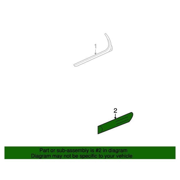 GM 15950534 Molding Kitrr S/D Ctr