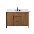 thumbnail image 2 of Vanity Art 48" Freestanding Bathroom Vanity with Integrated Finger Pull Doors and Engineered Stone Top, 2 of 6