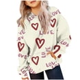 thumbnail image 2 of Cowsor Sweat à Capuche pour Enfants / Manches Longues Imprimé Col Rond / Tissu Extensible Doux / Tenue Décontractée Chaude pour École Quotidienne / Garçons Filles 2-14 Ans, 2 of 6