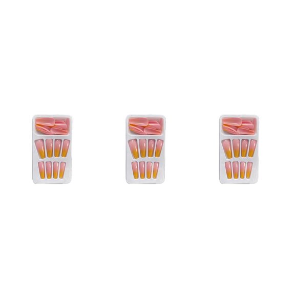 Soidarity 1 Juego de puntas francesas para uñas, puntas extralargas con degradado para uñas, Kit de manicura de cobertura completa a la moda Type1 NO1