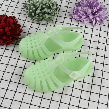 

AIEOTT Toddler Sandals Kids Shoes Toddler Shoes Baby Boys Girls Cute Candy Colors Hollow Out Non-slip Soft Sole Beach Roman Sandals Outdoor Beach Closed-Toe Sandals Summer Savings Clearance