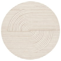 SAFAVIEH Southampton Austen Geometric Area Rug, Beige/Ivory, 6' x 6' Round