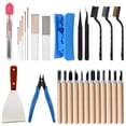 thumbnail image 3 of Kit de herramientas de accesorios para impresora 3D de 35 piezas, agujas de limpieza de 7 tamaños, pinzas, alicates, raspador, cepillos de limpieza, cuchillos de limpieza, vienen para eliminación, li, 3 of 3