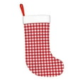 thumbnail image 2 of Rateoe Red Checkboard Print Christmas Stockings,18 Inch Large Christmas Stockings Decoration Ornaments for Holiday Home Fireplace Indoors, 2 of 7