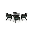 thumbnail image 5 of Tortuga Portside 7 Piece Patio Dining Set - Dark Roast Wicker with Haliwell Caribbean Cushions, 5 of 5