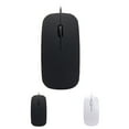 thumbnail image 3 of Wired Ultra-thin Mini Mouse Desktop Computer Laptop Matte Black White Cute Ergonomic Gaming Mouse, 3 of 9