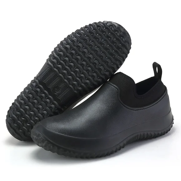 Unisex Men Boots Men's Rain Boots Warm Couple Snow Boots Non-Slip Shoes Waterproof Couple Rain Boots Water Boots Work Boots