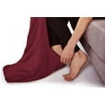 thumbnail image 2 of Sunbeam Electric Heated Velvet Plush Deluxe Throw XL Dual Pocket Blanket Garnet, 2 of 6