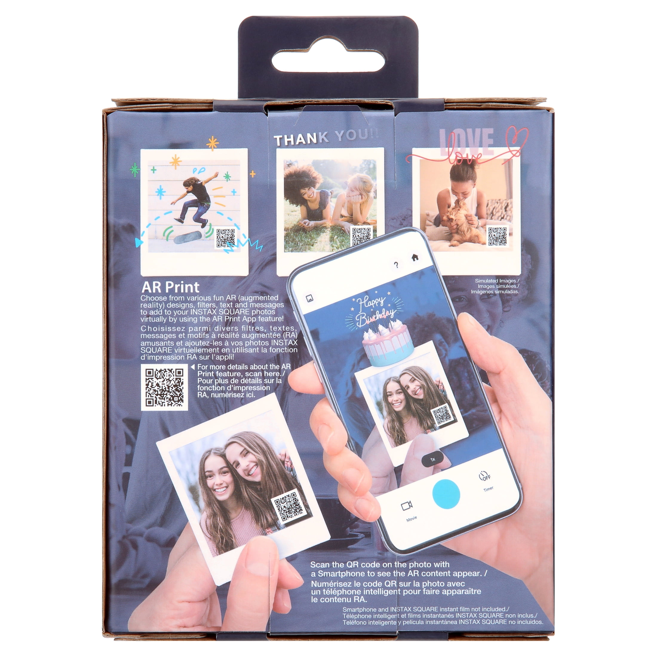 Instax Square Link Wireless Smartphone Printer, Ash White