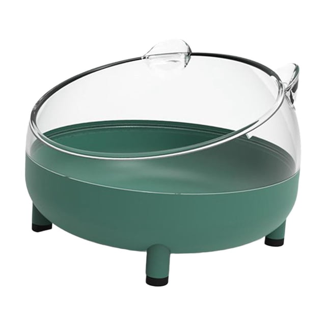 Animal PEQUEÑO casa de baño hámster caja de baño de arena ducha transparente bañera extraíble hámster bañera arena casa de baño para conejo rata verde oscuro