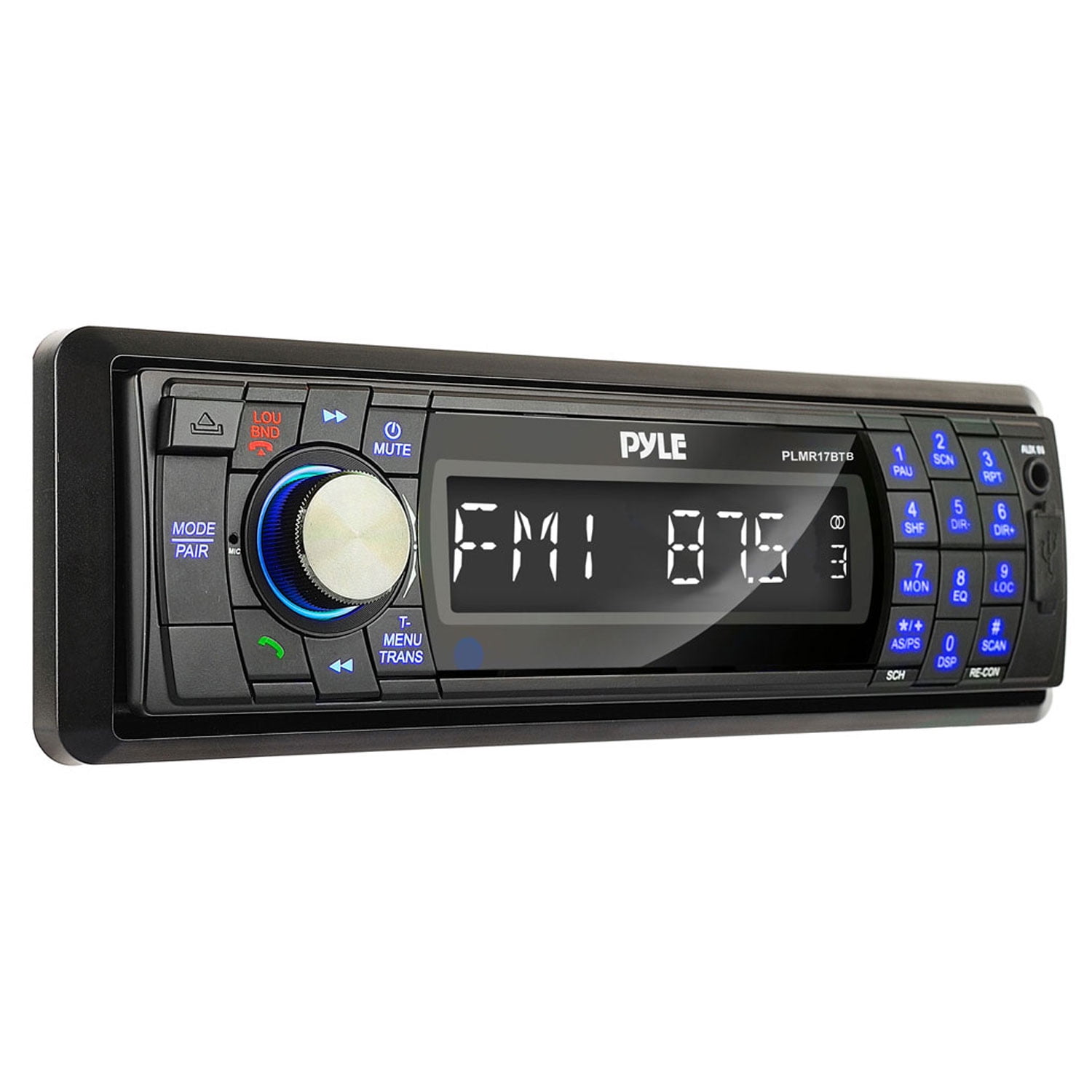 Pyle AM/FMMPX InDash Marine Detachable Face Radio w/SD/MMC/USB Player and BT Wireless