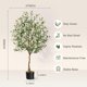 thumbnail image 3 of 4ft-a grande artificial indoor olive tree para home decor-de altura fake olive tree con moss tropical faux potted silk plant featuring realistic trunks adjustable branches y fruits, 3 of 5