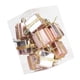 thumbnail image 4 of 9 piezas de adornos para árbol de Navidad, colgantes, manualidades, regalo reutilizable, pequeño regalo Oro rosa, 4 of 9