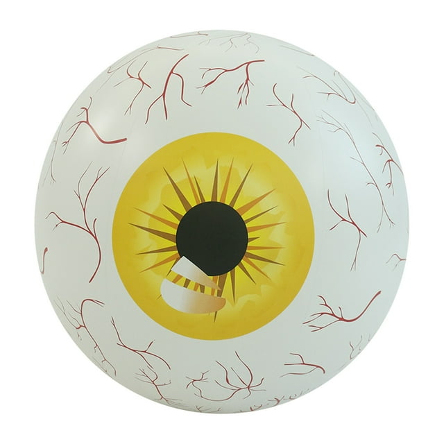 Halloween Inflatable Eyeball 16 Inches Halloween Theme Eyeballs Scary Inflatable Eyeball for Indoor and Outdoor Garden Yard Halloween Party Decorations