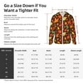 thumbnail image 6 of Goofa Autumn Leaves Printed Women's UPF 50+ Sun Protection Hoodie Jacket Lightweight Long Sleeve Sun Shirt for Women with Pocket Hiking Outdoor-Small, 6 of 9