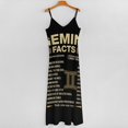 thumbnail image 5 of Gemini Facts Zodiac Sign Astrology Birthday Gift Sleeveless Dress Dresses Women Summer Women's Summer Clothing, 5 of 9