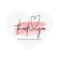 thumbnail image 2 of Dserhfy 150 Pcs Love Heart Shaped Thank You Cards 2.36 x 2.76 Inch Blank Notecards Greeting Cards for Wedding Baby Shower Small Business, 2 of 8