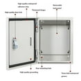 thumbnail image 3 of Steel Electrical Enclosure Box Switch Junction Box Weatherproof Wall-Mounted Charging Pile Protection Box Outdoor Waterproof Junction Box Protect Outle Cover, 3 of 4