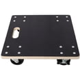 thumbnail image 5 of LuckyNote 15"x15" Furniture Moving Wooden Dolly Set of 2, Heavy Duty Rolling Mover with 2 Brake Wheels, Supports 1320 lbs – Black, 5 of 9