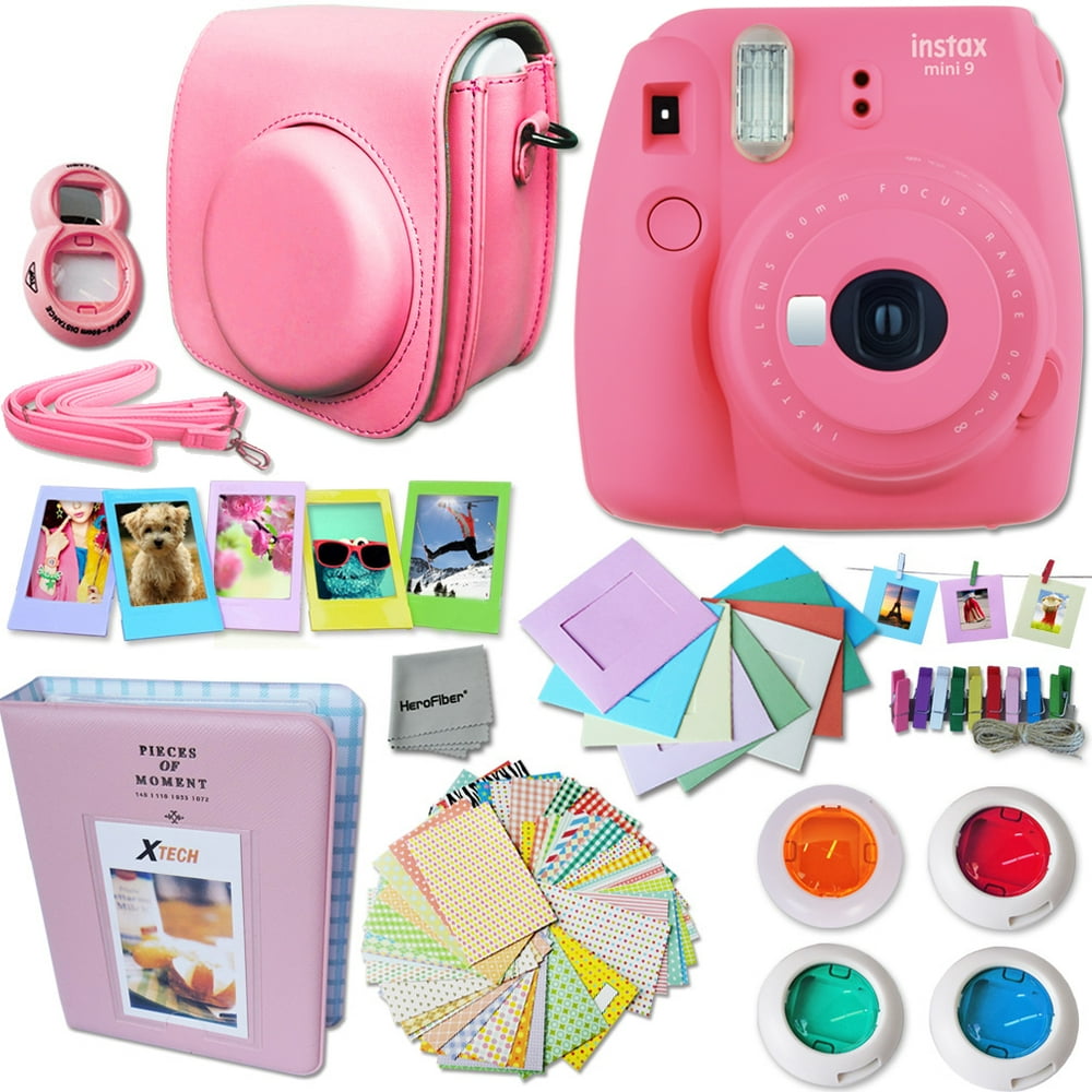 FujiFilm Instax Mini 9 Camera PINK + Accessories KIT for ...